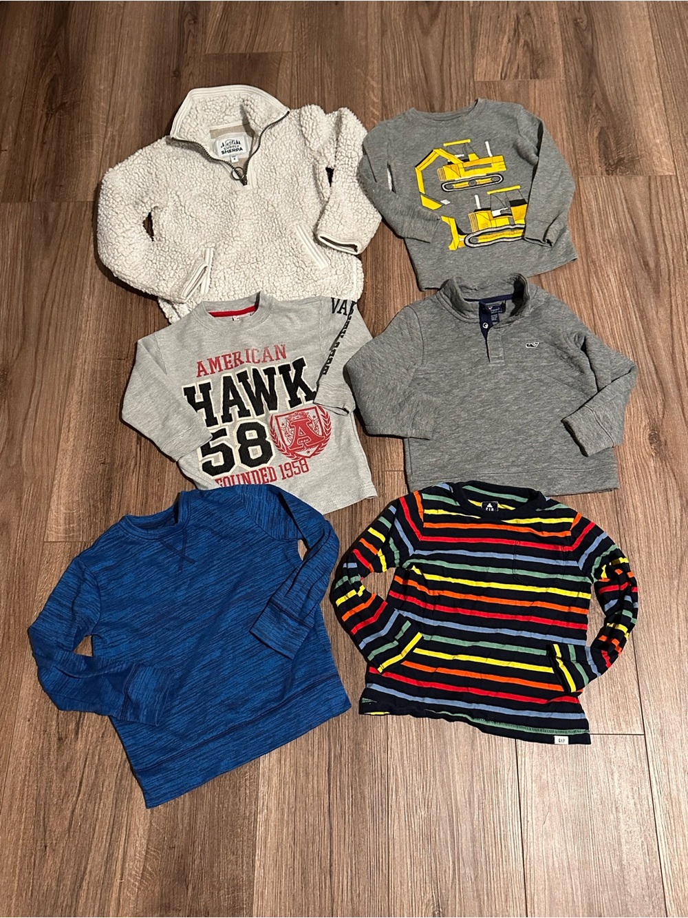 Bundle of Boys 4T Long Sleeve Tops and Sweaters